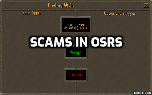 Scams in OSRS